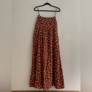 Abercrombie & Fitch Brown Polka Dot Dress